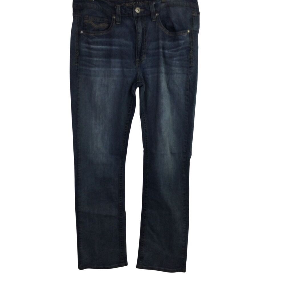 Cody James Mens Tapered Leg Denim Jeans Mid-Rise Stretch Blue Size 36W x 34L